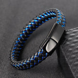 Black and Blue Double Layer Wristband