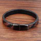 Hand-knitted Classic Leather Bracelet
