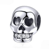 COOL SKULL Sterling Silver Charm
