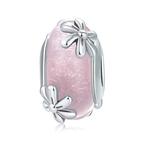 SPRING FLOWERS Murano Sterling Silver Charm
