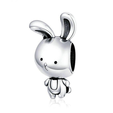 CUTE BUNNY Sterling Silver Charm